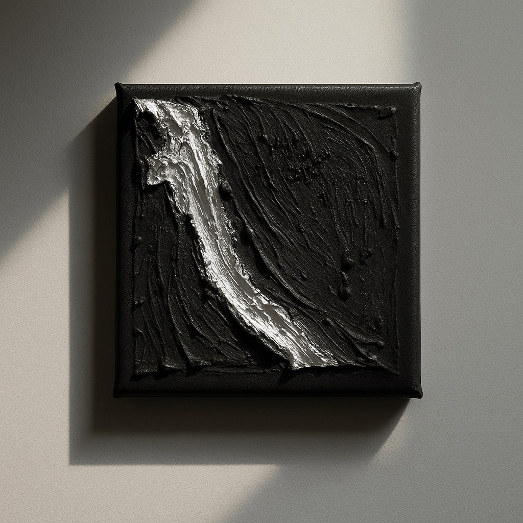 abrasko-black-silver-abstract-textured-art abrasko black silver abstract textured art